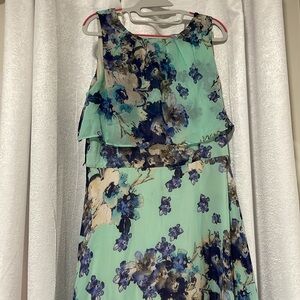 Mint Green/Navy Blue Dress